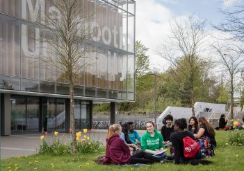 students on Maynooth University campus
