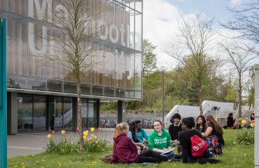 students on Maynooth University campus
