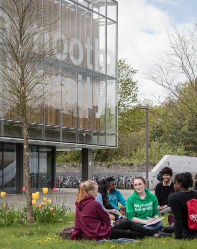 students on Maynooth University campus