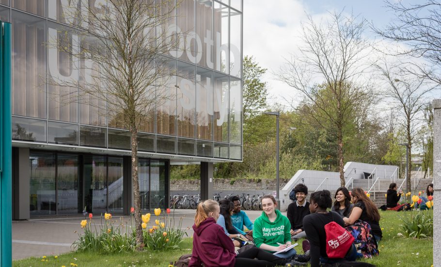 students on Maynooth University campus