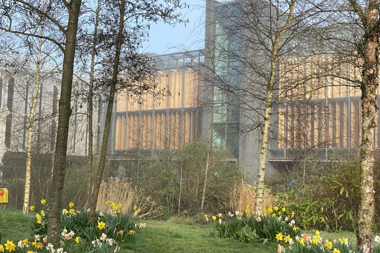 View to old library at Maynooth University by DALAL ALMUHAIDEB